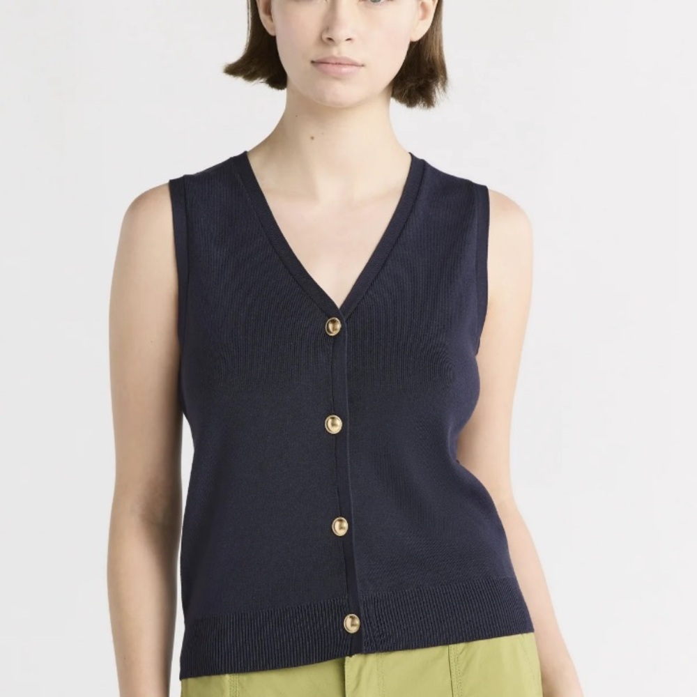 Free Assembly Women's Button Front Sweater Vest